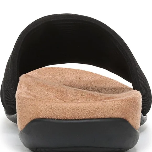 Vionic Newest Black Slide Comfy Sandals Arch Support Flats - Picture 14 of 16